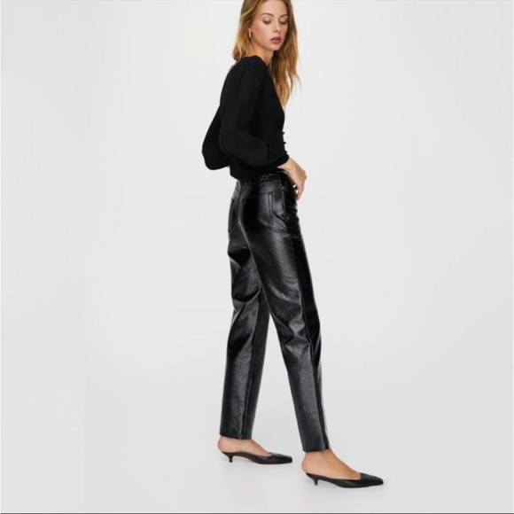 Aritzia Wilfred Melina Vegan Leather Pants - Picture 1 of 9